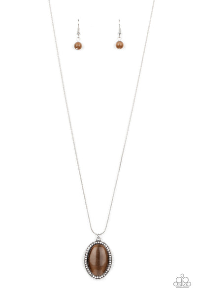 GLISTEN To This - Brown-Paparazzi Necklace (#1551)