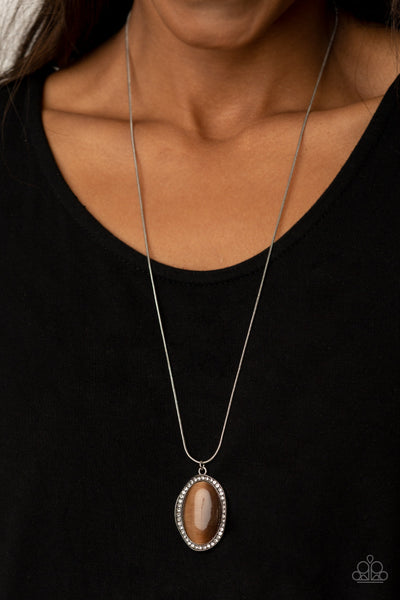GLISTEN To This - Brown-Paparazzi Necklace (#1551)