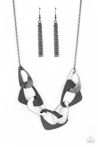 Guide To The Galaxy - Black Paparazzi Necklace