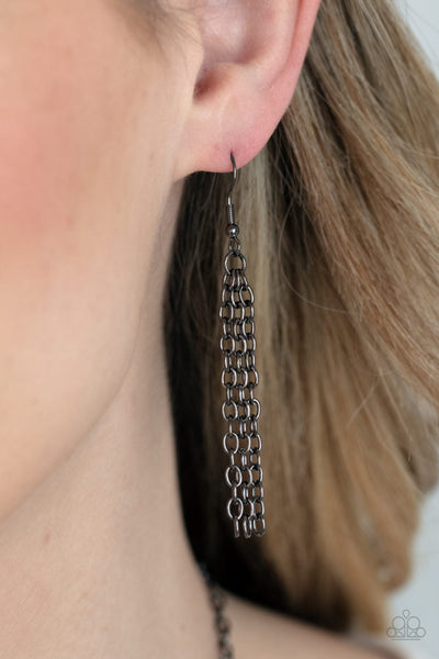 Guide To The Galaxy - Black Paparazzi Necklace