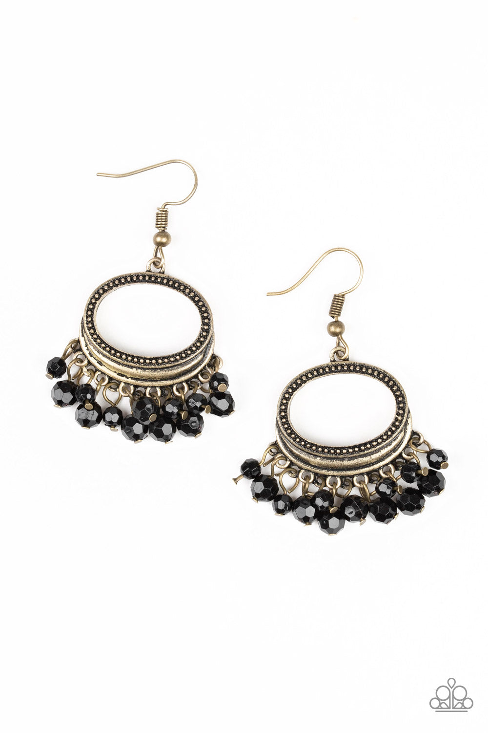 Paparazzi Earrings - Happy Days - Brass (#206)