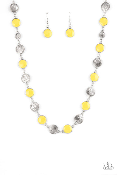 Harmonizing Hotspot - Yellow Paparazzi Necklace
