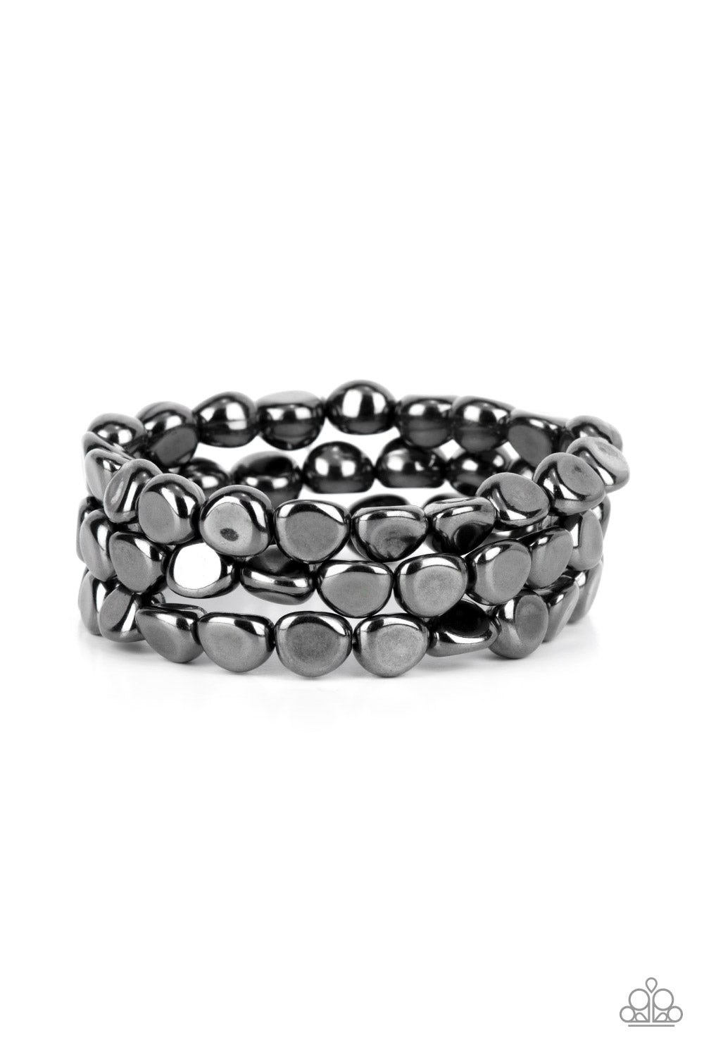 HAUTE Stone - Black Paparazzi Bracelet (#4483)