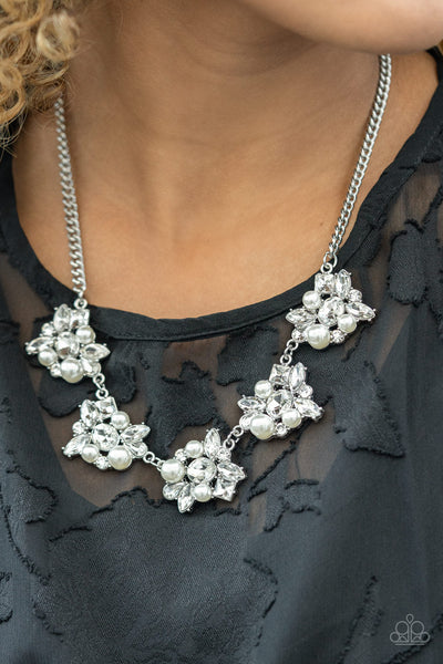 HEIRESS of Them All - White Paparazzi Necklace EMP2021 Exclusive