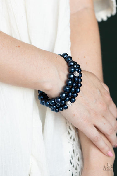 Here Comes The Heiress - Blue Paparazzi Bracelet (#4414)