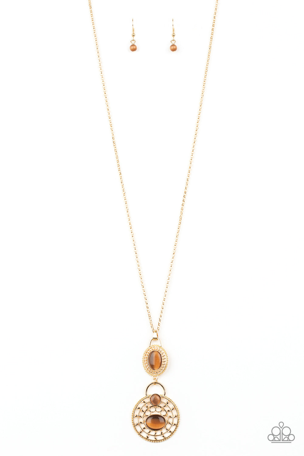 Paparazzi Necklace - Hook, VINE, and Sinker - Brown (#1831)