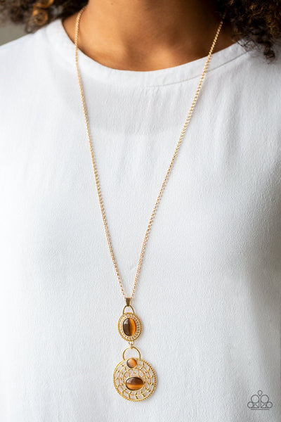 Paparazzi Necklace - Hook, VINE, and Sinker - Brown (#1831)