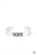 Hope Makes The World Go Round - Silver Paparazzi Bracelet (#4347)