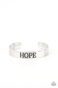 Hope Makes The World Go Round - Silver Paparazzi Bracelet (#4347)