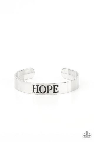 Hope Makes The World Go Round - Silver Paparazzi Bracelet (#4347)