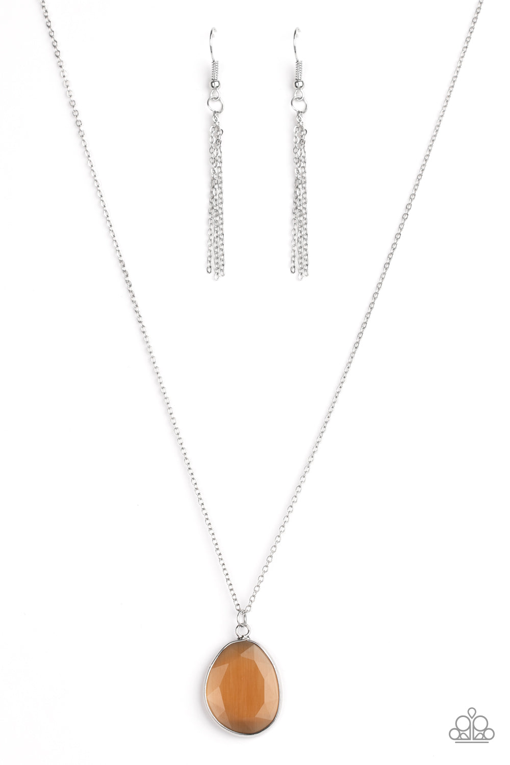 Icy Opalescence - Brown-Paparazzi Necklace (PZ-1224)