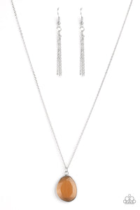 Icy Opalescence - Brown-Paparazzi Necklace (#1224)