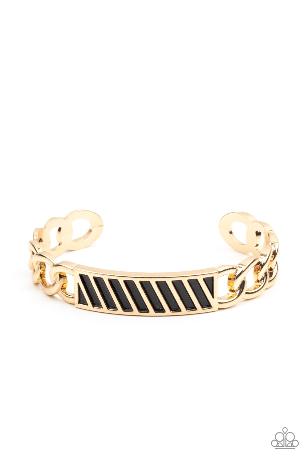 Keep Your Guard Up - Gold Paparazzi Men's Bracelet