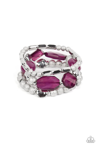 Marina Magic- Purple Paparazzi Bracelet (#4479)