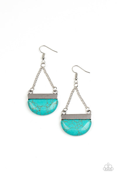 Mesa Mezzanine - Blue Paparazzi Earrings (#2267)