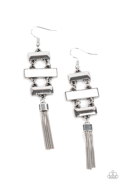 Mind, Body, and SEOUL - White Paparazzi Earrings