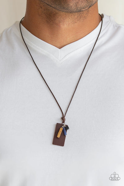 Paparazzi Urban Necklace - Mountain Scout - Brown (#1694)