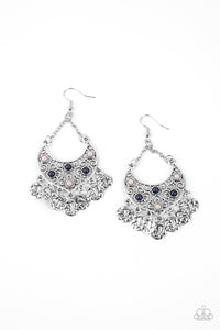 Musical Murals - Blue Paparazzi Earrings (PZ-1658)