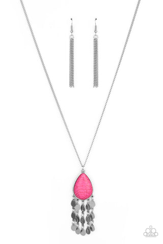 Musically Mojave - Pink Paparazzi Necklace