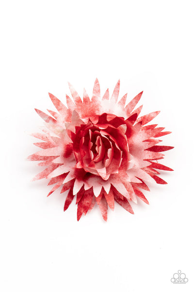 My Favorite Color Is Tie Dye - Red Paparazzi Hair Accessories (#2687)