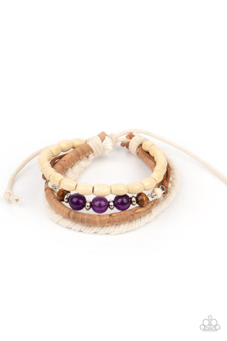 Natural-Born Navigator - Purple Paparazzi Bracelet (#1546)