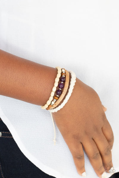 Natural-Born Navigator - Purple Paparazzi Bracelet (#1546)
