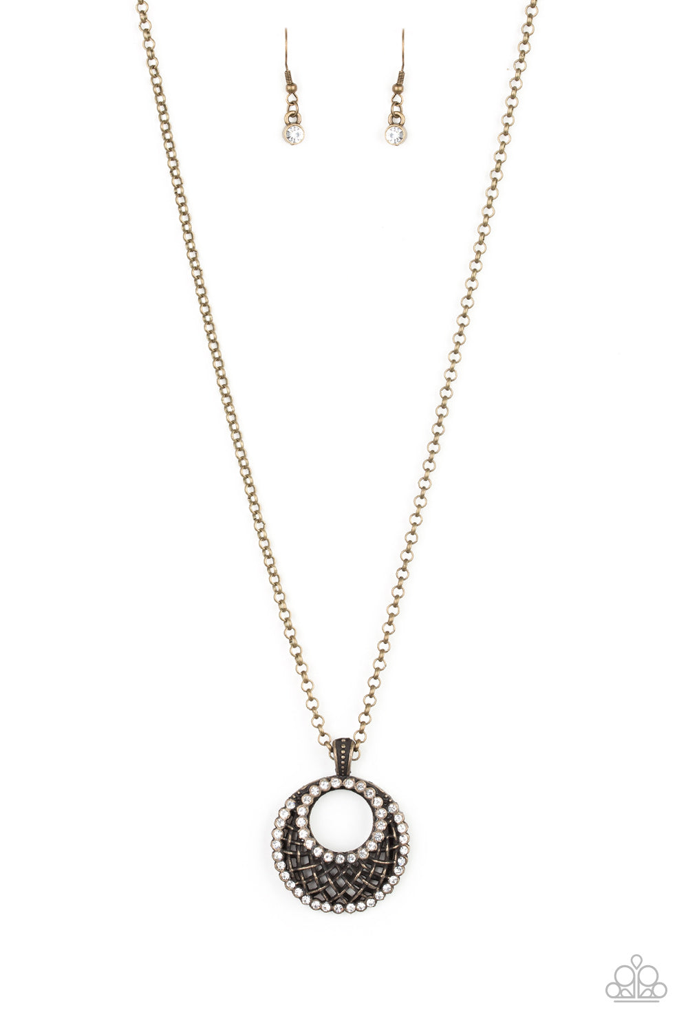 Net Worth - Brass Paparazzi Necklace (#4572)