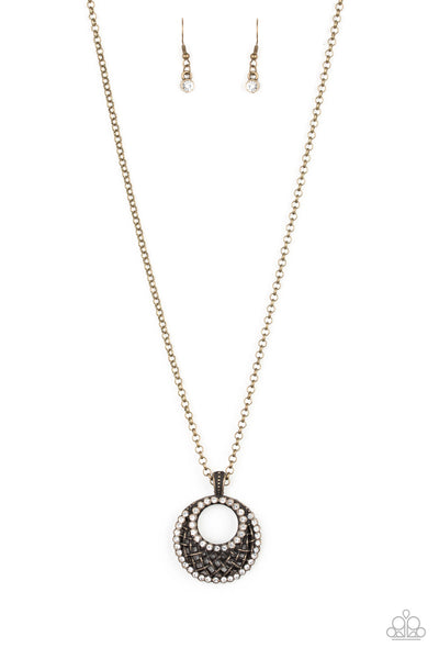 Net Worth - Brass Paparazzi Necklace (#4572)