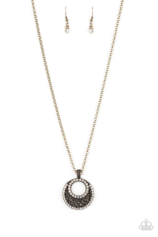 Net Worth - Brass Paparazzi Necklace (#4572)