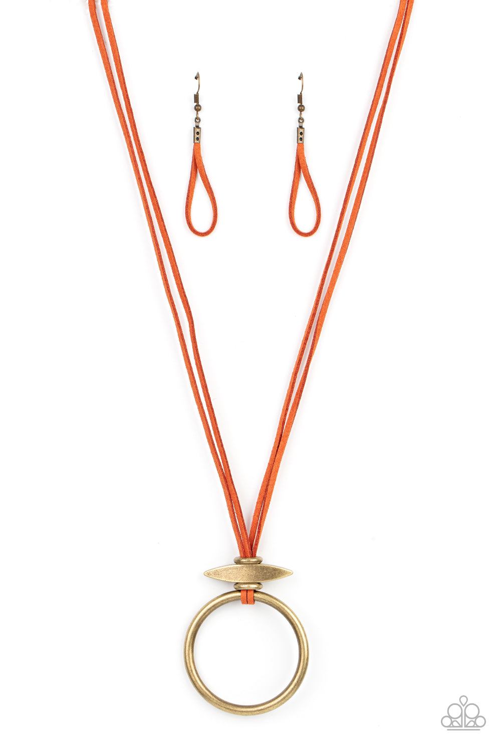 Noticeably Nomad - Orange Paparazzi Necklace