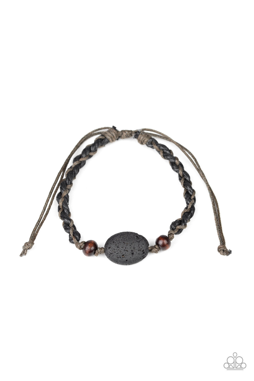 On The Home Front - Black-Paparazzi Bracelet (PZ-924)