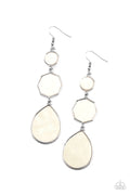 Progressively Posh - White Paparazzi Earrings