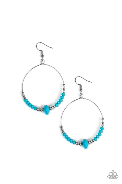 Paparazzi Earrings - Retro Rural - Blue