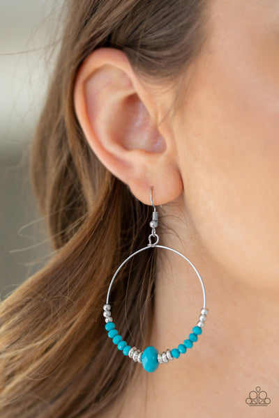 Paparazzi Earrings - Retro Rural - Blue