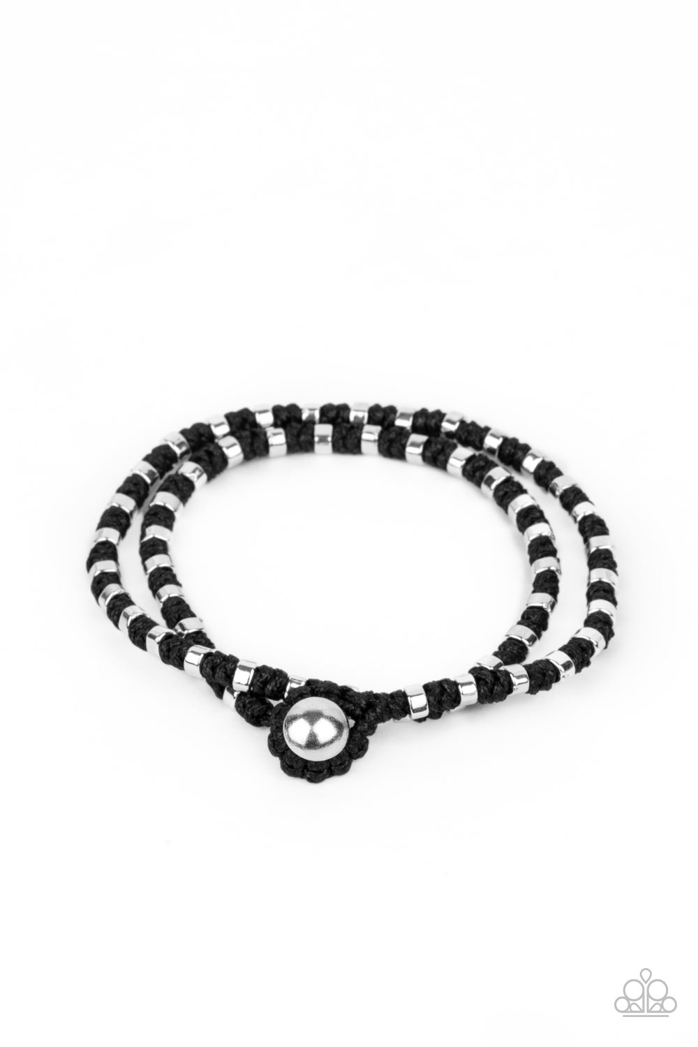 Ripcord - Black Paparazzi Urban Bracelet (PZ-1119)