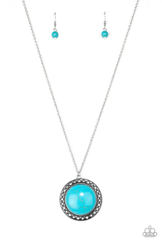 Run Out Of RODEO - Blue Paparazzi Necklace