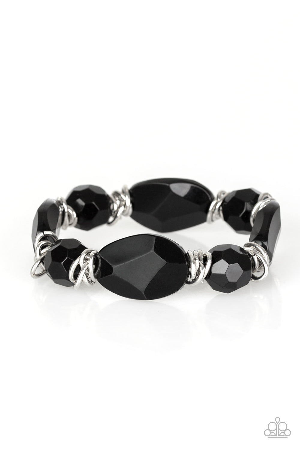 Savor The Flavor - Black-Paparazzi Bracelet (#1472)