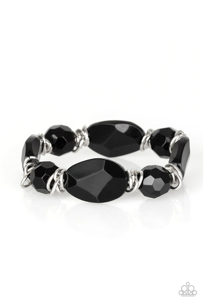 Savor The Flavor - Black-Paparazzi Bracelet (#1472)