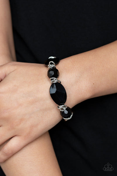 Savor The Flavor - Black-Paparazzi Bracelet (#1472)