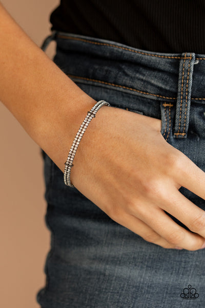 Standout Opulence - Black/Gun Metal Paparazzi Bracelet