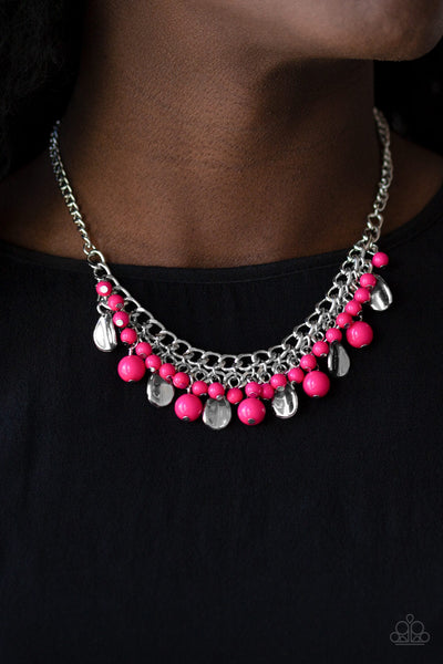 Summer Showdown - Pink Paparazzi Necklace