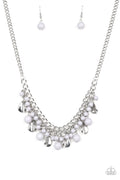 Summer Showdown - Silver Paparazzi Necklace (PZ-2738)