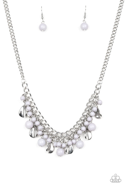 Summer Showdown - Silver Paparazzi Necklace (PZ-2738)