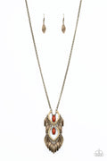 Summer SOUL-stice - Brown-Paparazzi Necklace (#364)