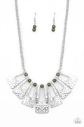 Terra Takeover - Green-Paparazzi Necklace (PZ-1293)