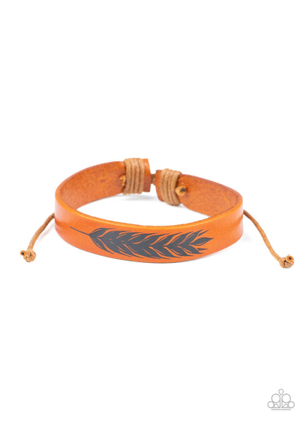 This QUILL All Be Yours - Brown Paparazzi Urban Bracelet (#1924)