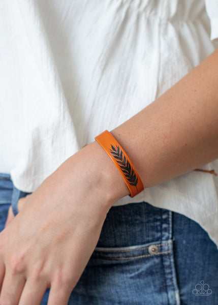 This QUILL All Be Yours - Brown Paparazzi Urban Bracelet (#1924)