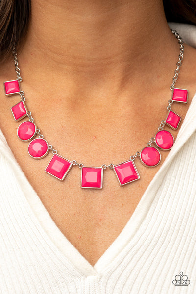 Tic Tac TREND - Pink Paparazzi Necklace