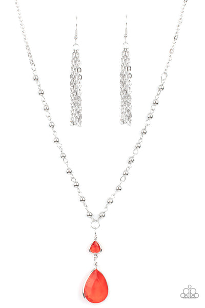 Titanic Splendor - Red Paparazzi Necklace