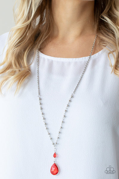 Titanic Splendor - Red Paparazzi Necklace